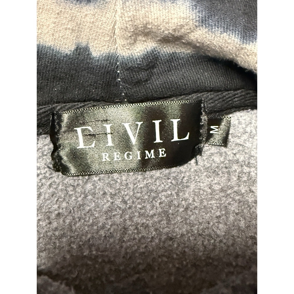 Civil Regime Hoodie Medium Floral Embroidered Tie Dye - Picture 8 of 14